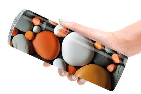 Tumbler Wrap Orange Stone Texture Sublimation artnoy 