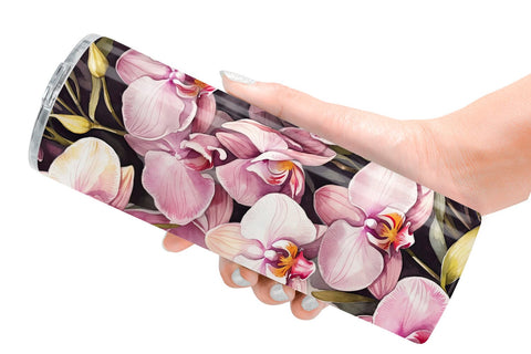 Tumbler Wrap Orchid Pattern Sublimation artnoy 