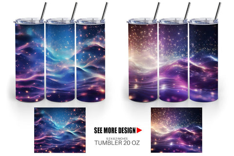 Tumbler Wrap Particles Light Sublimation artnoy 