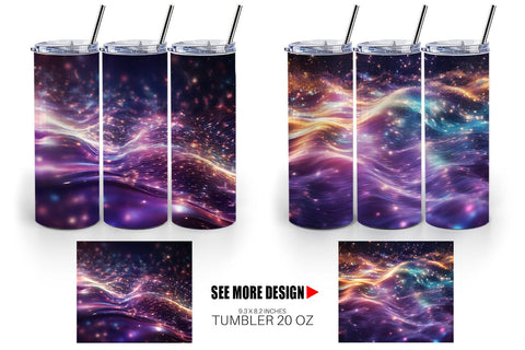 Tumbler Wrap Particles Light Sublimation artnoy 