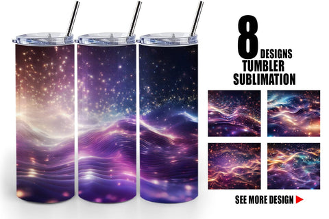 Tumbler Wrap Particles Light Sublimation artnoy 