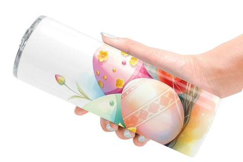 Tumbler Wrap Pastel Easter Eggs Sublimation artnoy 