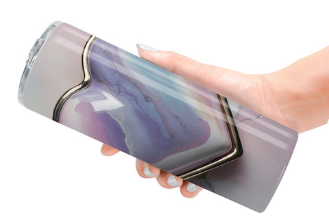 Tumbler Wrap Pastel Heart Marble Sublimation artnoy 