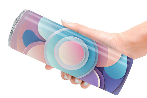 Tumbler Wrap Pastel Organic Shapes Sublimation artnoy 