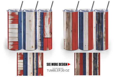 Tumbler Wrap Patriot Day Wood Texture Sublimation artnoy 