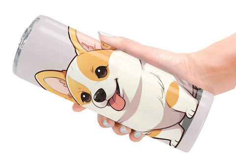 Tumbler Wrap Patriotic Corgi Sublimation artnoy 