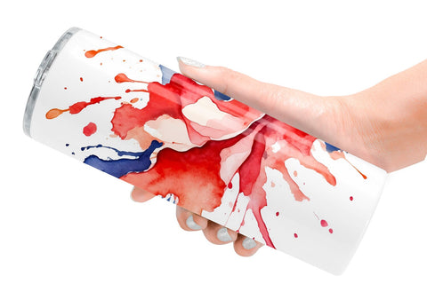 Tumbler Wrap Patriotic Splash Sublimation artnoy 