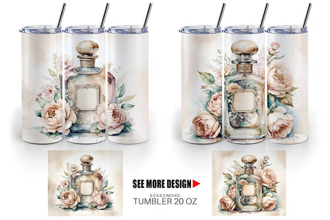 Tumbler Wrap Perfume Bottle Sublimation artnoy 