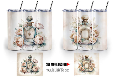 Tumbler Wrap Perfume Bottle Sublimation artnoy 
