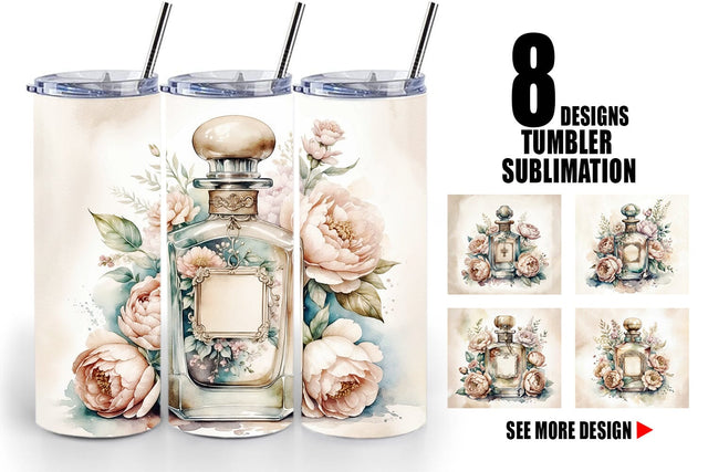 Tumbler Wrap Perfume Bottle Sublimation artnoy 