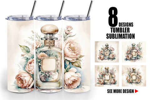 Tumbler Wrap Perfume Bottle Sublimation artnoy 