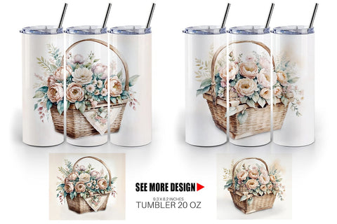Tumbler Wrap Picnic Basket Sublimation artnoy 