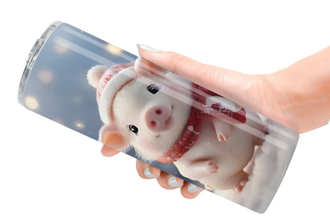 Tumbler Wrap Pig Christmas Sublimation artnoy 