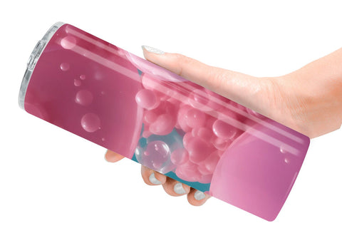 Tumbler Wrap Pink Bubbles Water Sublimation artnoy 