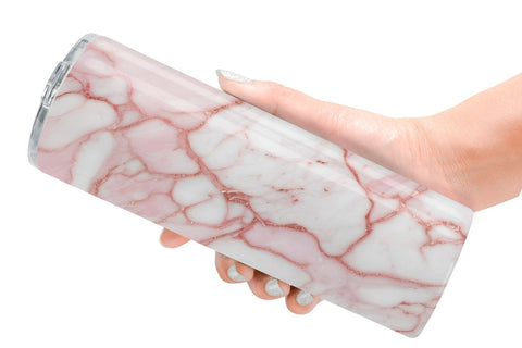Tumbler Wrap Pink Marble Texture Sublimation artnoy 