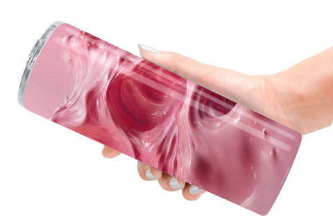 Tumbler Wrap Pink Wave Liquid Sublimation artnoy 