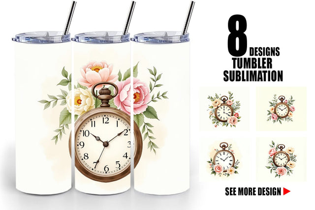 Tumbler Wrap Pocket Watch Sublimation artnoy 
