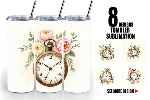 Tumbler Wrap Pocket Watch Sublimation artnoy 