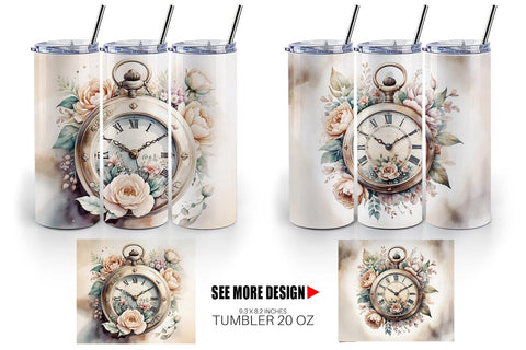 Tumbler Wrap Pocket Watch Sublimation artnoy 