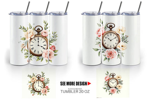 Tumbler Wrap Pocket Watch Sublimation artnoy 