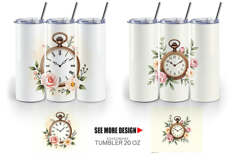 Tumbler Wrap Pocket Watch Sublimation artnoy 