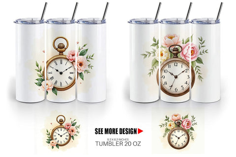 Tumbler Wrap Pocket Watch Sublimation artnoy 