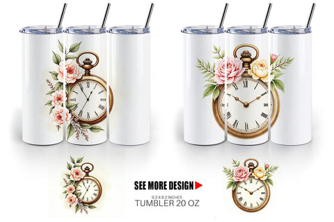 Tumbler Wrap Pocket Watch Sublimation artnoy 