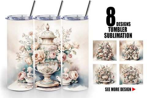 Tumbler Wrap Porcelain Figurine Sublimation artnoy 