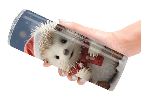 Tumbler Wrap Porcupine Christmas Sublimation artnoy 
