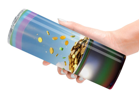 Tumbler Wrap Pot of Gold Patrick's Day Sublimation artnoy 
