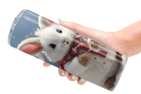 Tumbler Wrap Rabbit Christmas Sublimation artnoy 
