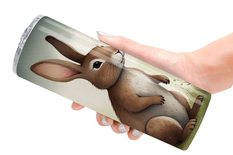 Tumbler Wrap Rabbit illustration Sublimation artnoy 