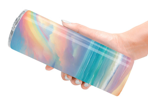 Tumbler Wrap Rainbow Beach Sublimation artnoy 
