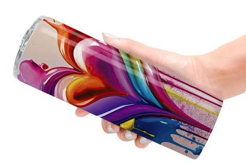 Tumbler Wrap Rainbow Hearts Sublimation artnoy 