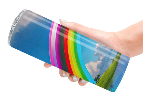 Tumbler Wrap Rainbow in Sky Sublimation artnoy 
