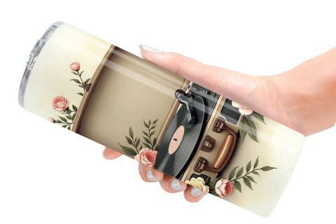 Tumbler Wrap Record Player Sublimation artnoy 