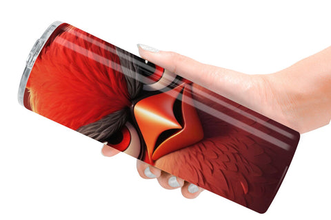 Tumbler Wrap Red Bird Sublimation artnoy 