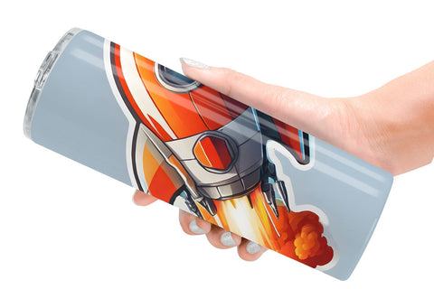 Tumbler Wrap Rocket illustration Sublimation artnoy 