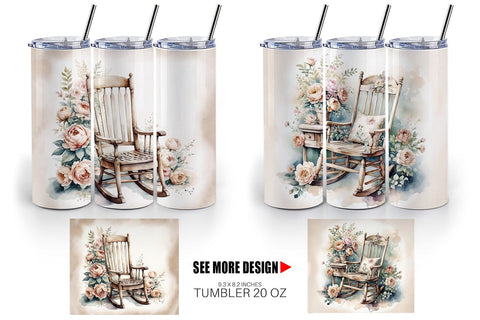 Tumbler Wrap Rocking Chair Sublimation artnoy 
