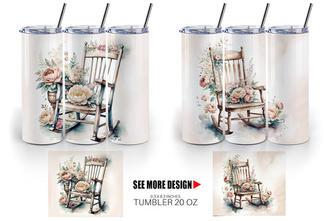 Tumbler Wrap Rocking Chair Sublimation artnoy 