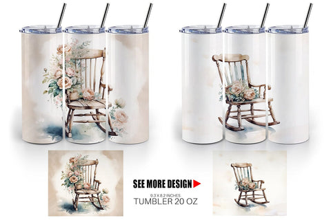 Tumbler Wrap Rocking Chair Sublimation artnoy 