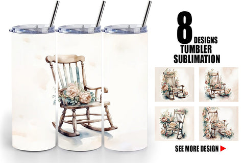 Tumbler Wrap Rocking Chair Sublimation artnoy 