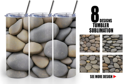 Tumbler Wrap Rocks Background Sublimation artnoy 