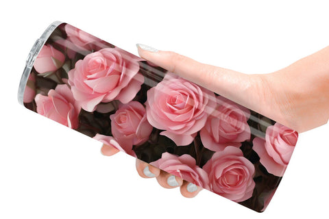 Tumbler Wrap Rose flower Sublimation artnoy 