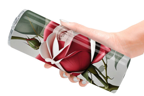 Tumbler Wrap Rose Pattern Sublimation artnoy 