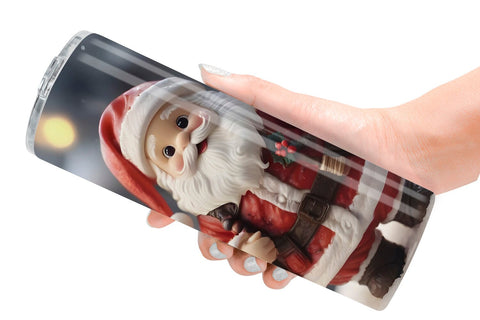 Tumbler Wrap Santa Claus Doll Sublimation artnoy 