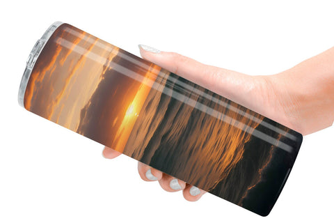 Tumbler Wrap Sea Sunset Landscape Sublimation artnoy 