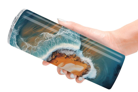 Tumbler Wrap Seashore Sublimation artnoy 