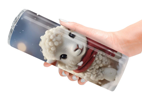 Tumbler Wrap Sheep Christmas Sublimation artnoy 