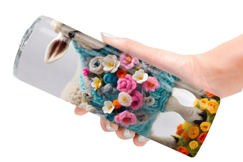 Tumbler Wrap Sheep Easter Embroidery Sublimation artnoy 
